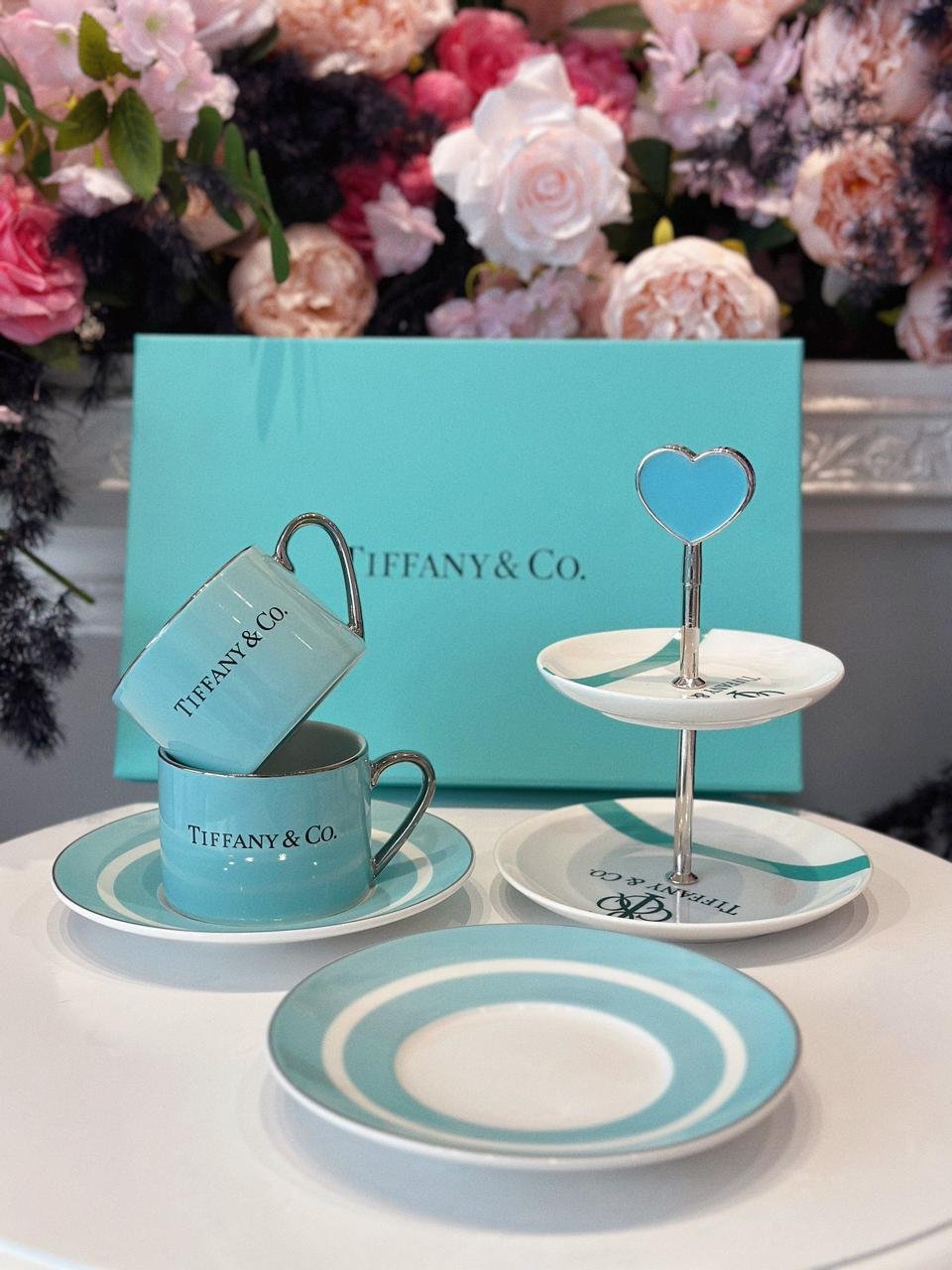 Tiffany Afternoon Tea Set - Tiffany Cups | Aleppo Gift UAE